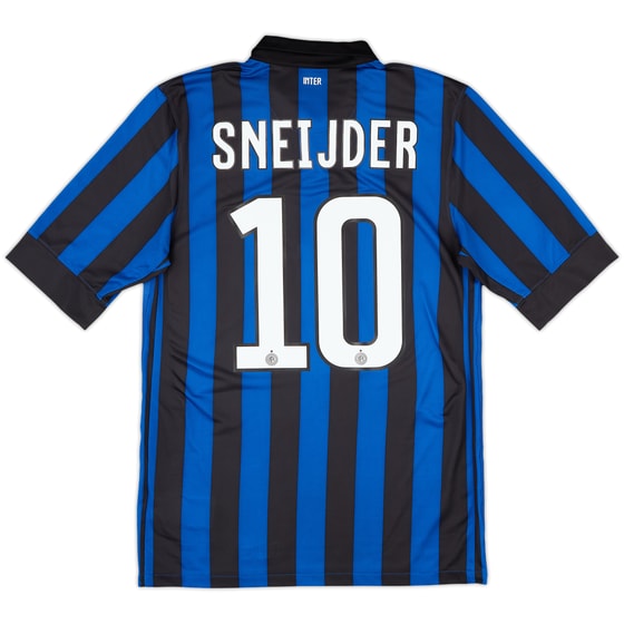 2011-12 Inter Milan Home Shirt Sneijder #10 - 10/10 - (S)