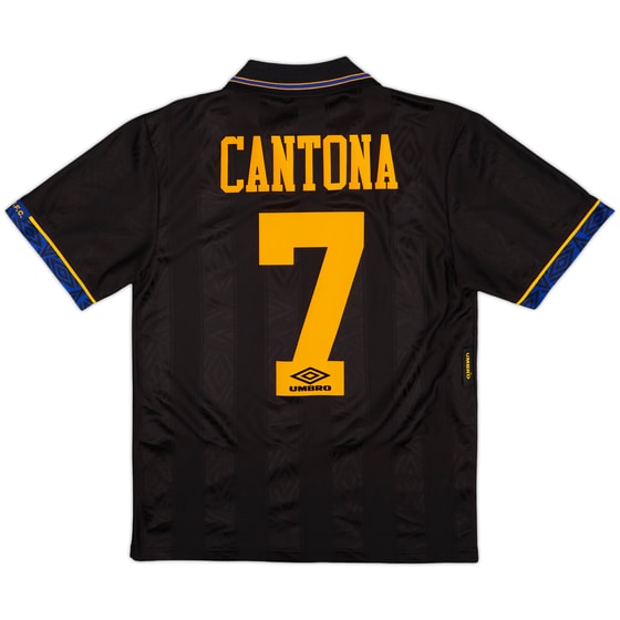 1993-95 Manchester United Away Shirt Cantona #7 - 8/10 - (S)
