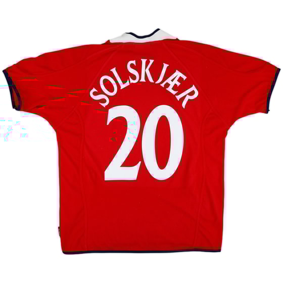 2000-02 Norway Home Shirt Solskjaer #20 - 8/10 - (L)