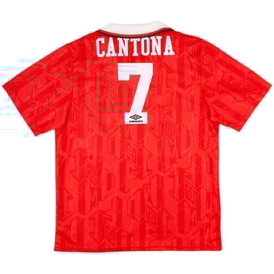 1992-94 Manchester United Home Shirt Cantona #7 - 6/10 - (L)