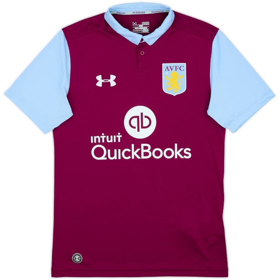 2016-17 Aston Villa Home Shirt - 10/10 - (M)