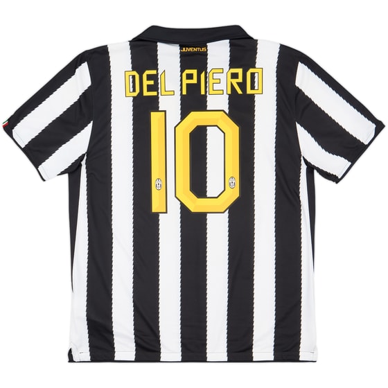2010-11 Juventus Home Shirt Del Piero #10 - 9/10 - (XL)