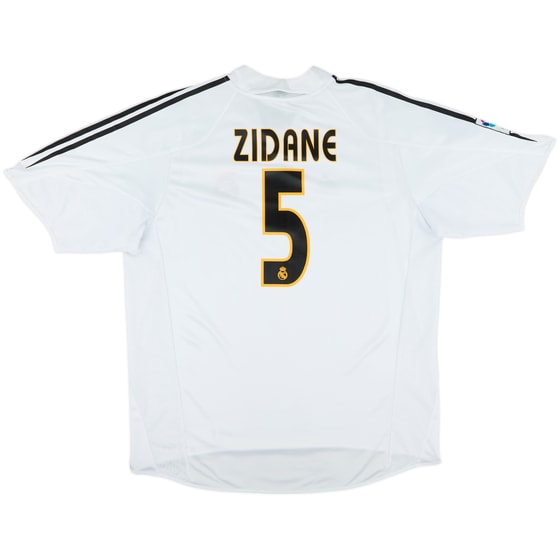 2004-05 Real Madrid Home Shirt Zidane #5 - 7/10 - (XL)