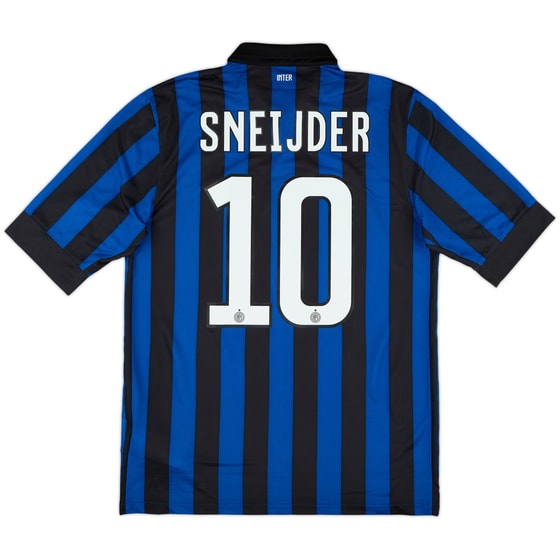 2011-12 Inter Milan Home Shirt Sneijder #10 - 8/10 - (M)
