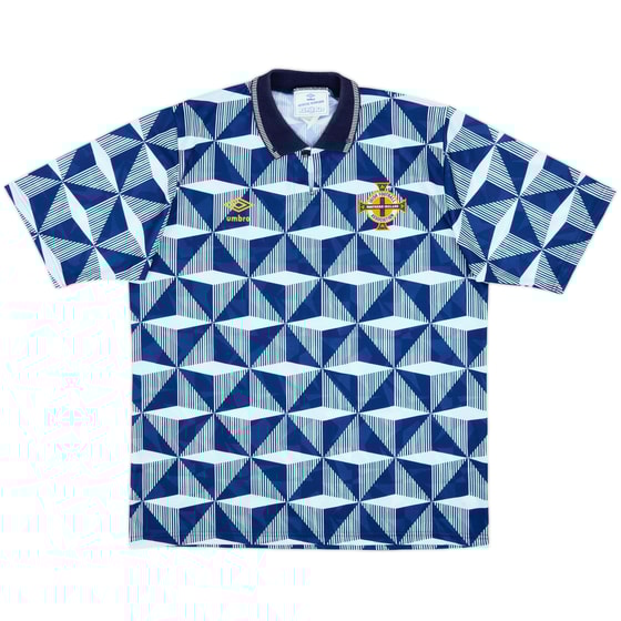 1990-92 Northern Ireland Away Shirt - 8/10 - (XL)