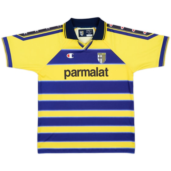 1998-99 Parma Basic Home Shirt - 8/10 - (L.Boys)
