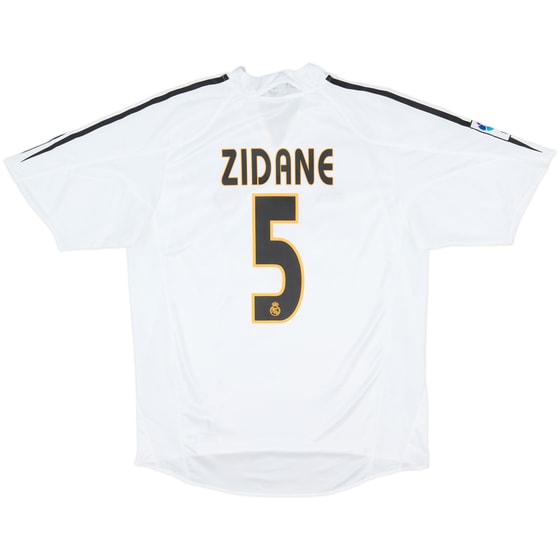 2004-05 Real Madrid Home Shirt Zidane #5 - 5/10 - (M)