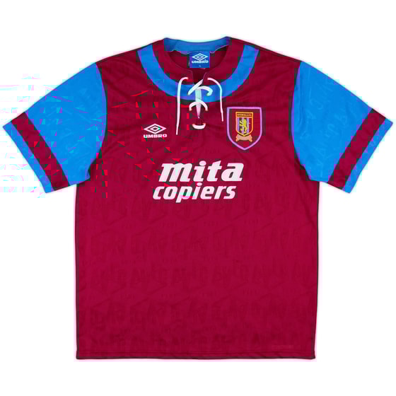 1992-93 Aston Villa Home Shirt - 10/10 - (XL)