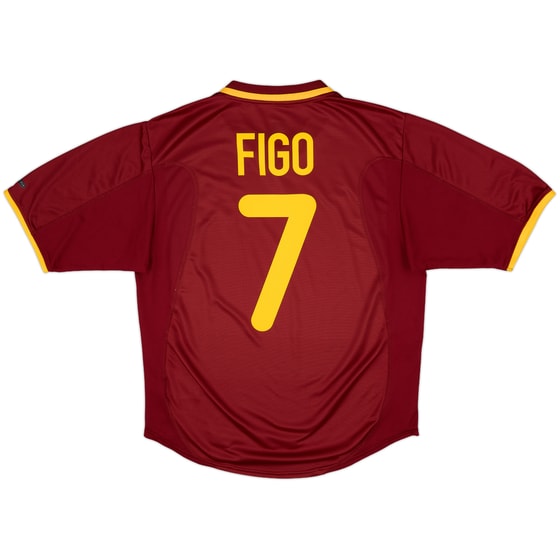 2000-02 Portugal Home Shirt Figo #7 - 9/10 - (M)
