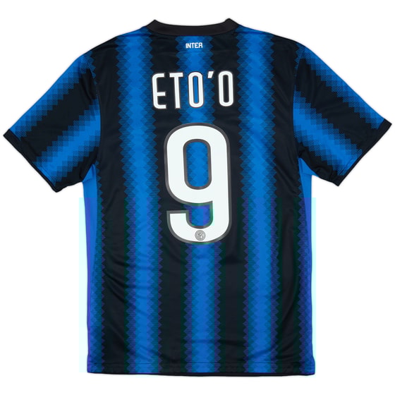 2010-11 Inter Milan Home Shirt Eto'o #9 - 8/10 - (S)