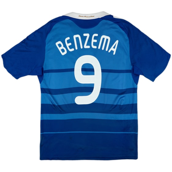 2008-09 France Home Shirt Benzema #9 - 7/10 - (L)