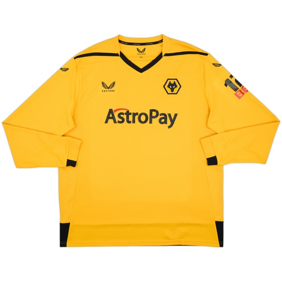 2022-23 Wolves Home L/S Shirt - 9/10 - (XXL)