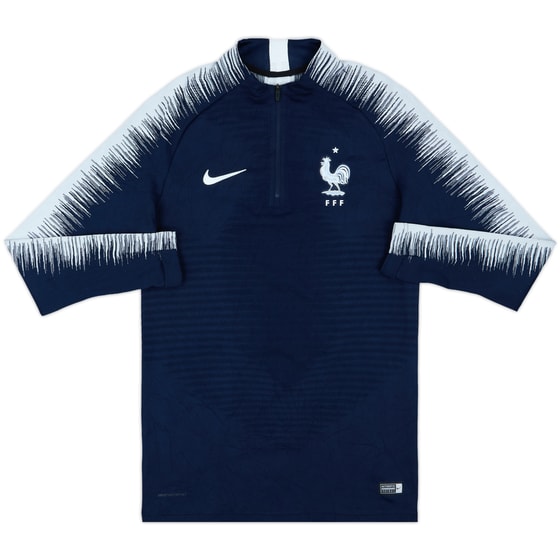 2018-20 France Nike VaporKnit 1/4 Zip Track Top - 6/10 - (S)