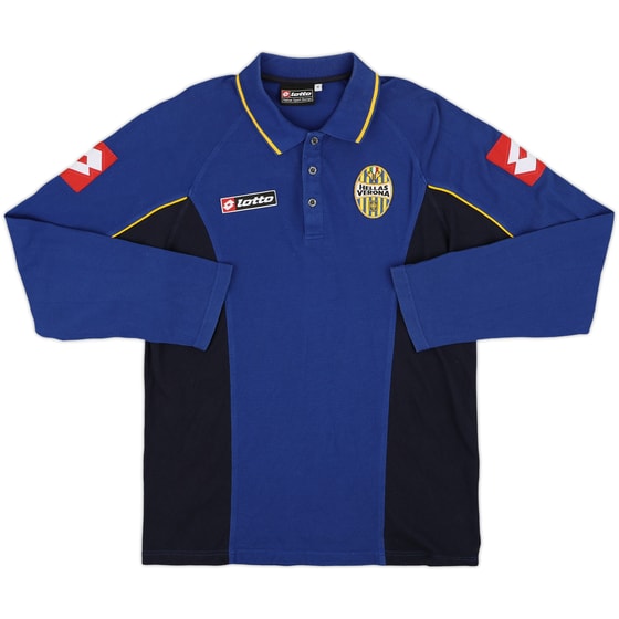 2000-01 Hellas Verona Lotto Polo L/S Shirt - 8/10 - (M)