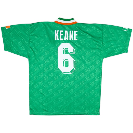 1994 Ireland Home Shirt Keane #6 - 6/10 - (L)