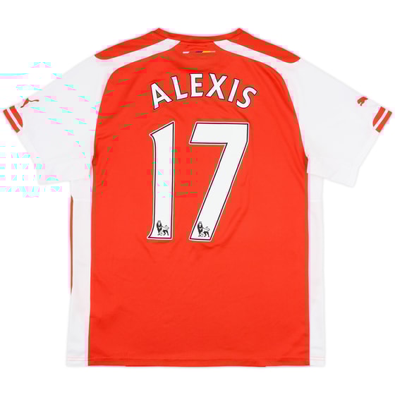 2014-15 Arsenal Home Shirt Alexis #17 - 8/10 - (L)
