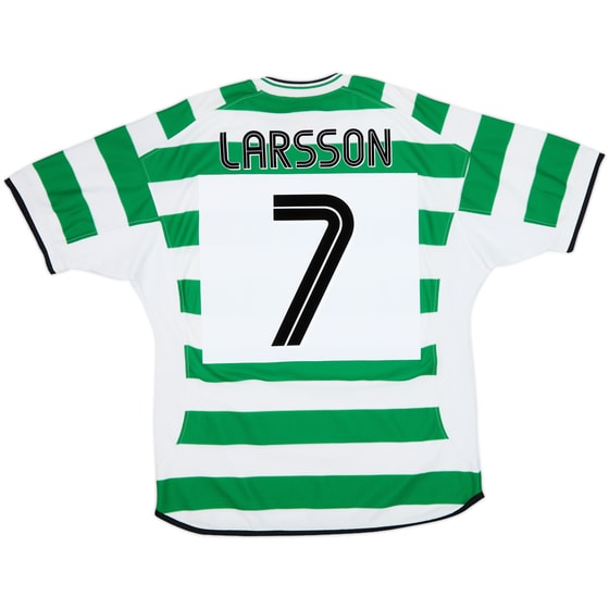 2001-03 Celtic Home Shirt Larsson #7 - 7/10 - (L)