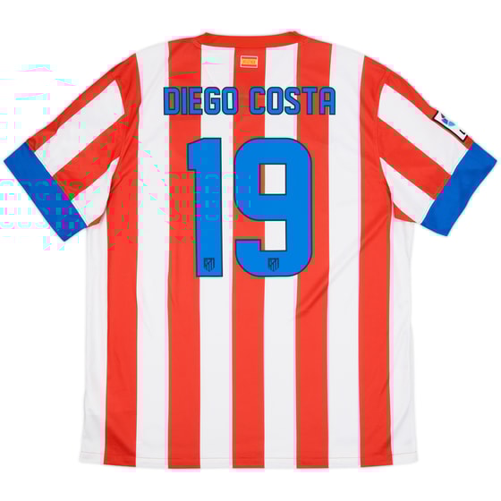 2012-13 Atletico Madrid Home Shirt D.Costa #19 - 9/10 - (XL)