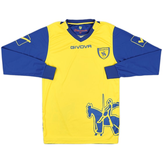 2011-12 Chievo Verona Home L/S Shirt - 7/10 - (M)