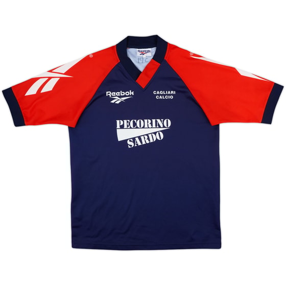 1996-98 Cagliari Reebok Training Shirt - 8/10 - (M)