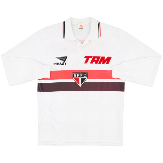 1993 Sao Paulo Home L/S Shirt #10 - 6/10 - (M)