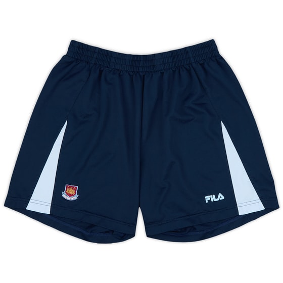2001-03 West Ham Fila Training Shorts - 9/10 - (M)