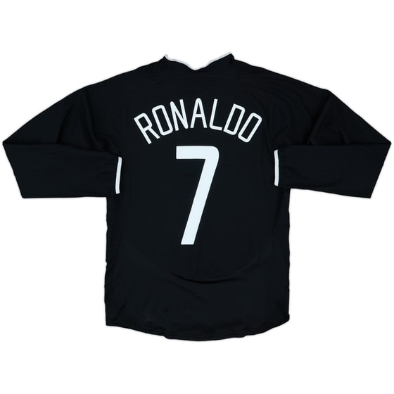 2003-05 Manchester United L/S Away Shirt Ronaldo #7 - 9/10 - (M)