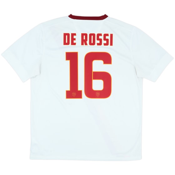 2014-15 Roma Away Shirt De Rossi #16 - 6/10 - (XL)