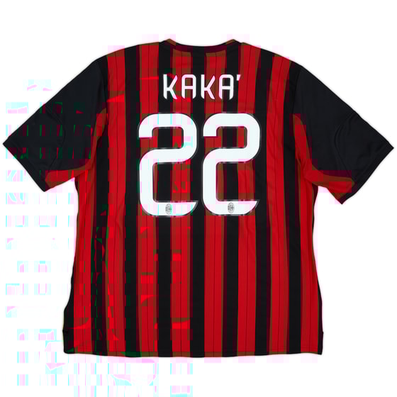2013-14 AC Milan Home Shirt Kaka #22 - 8/10 - (XL)
