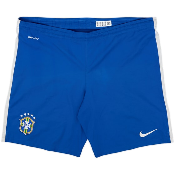 2014-15 Brazil Home Shorts - 9/10 - (L)