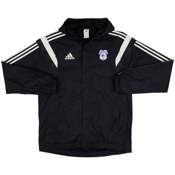 2014-15 Cardiff City adidas Hooded Rain Jacket - 7/10 - (L)