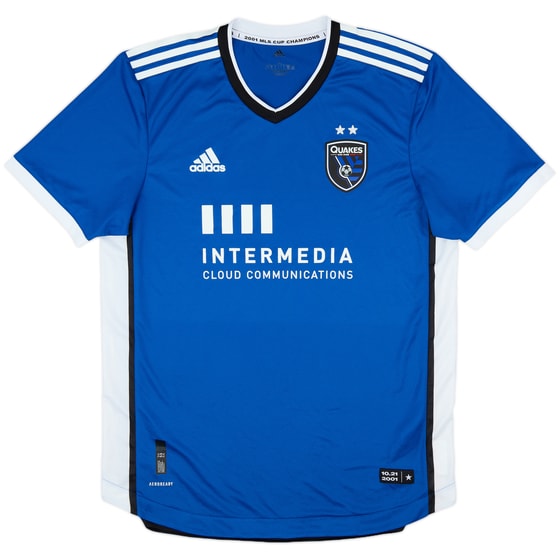 2021-22 San Jose Earthquakes Authentic Home Shirt - 8/10 - (L)