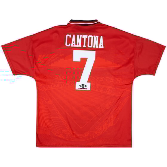 1994-96 Manchester United Home Shirt Cantona #7 - 10/10 - (XL)