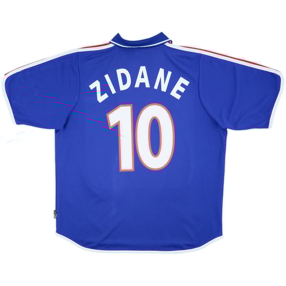 2000-02 France Home Shirt Zidane #10 - 8/10 - (XL)