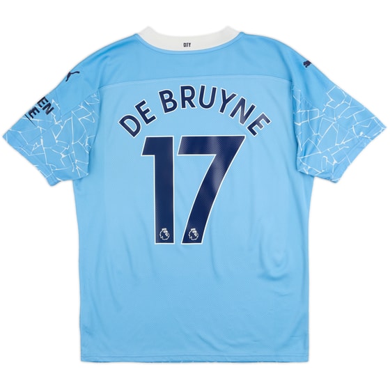 2020-21 Manchester City Home Shirt De Bruyne #17 - 6/10 - (M)
