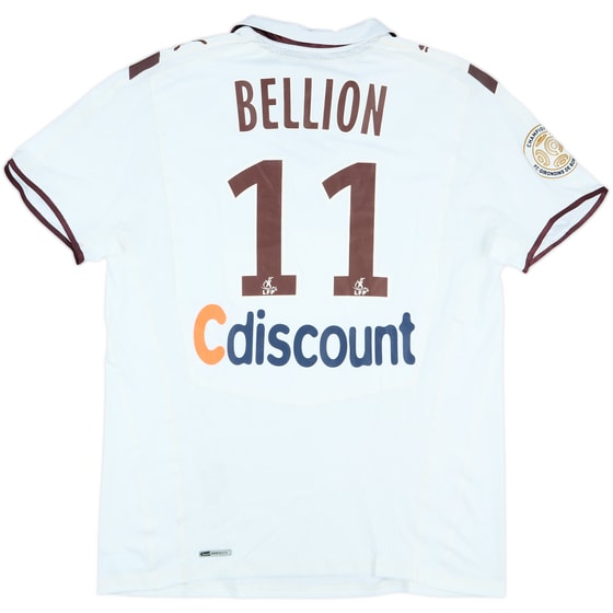 2009-10 Bordeaux Match Issue Away Shirt Bellion #11