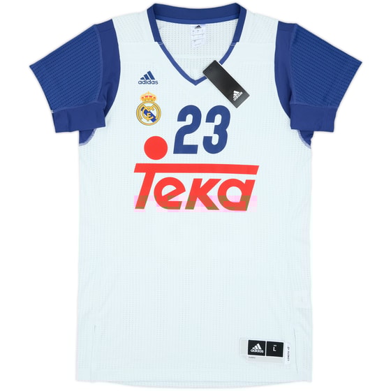 2016-17 Real Madrid Baloncesto Llull #23 adidas Alternate Jersey (L)