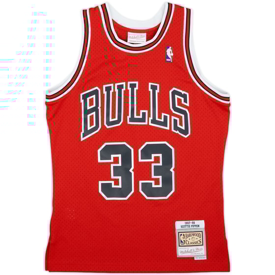 1997-98 Chicago Bulls Pippen #33 Mitchell & Ness Swingman Away Jersey - 9/10 - (S)
