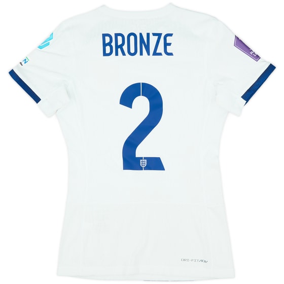 2023 England Women's Player Issue Nations League Home Shirt Bronze #2
