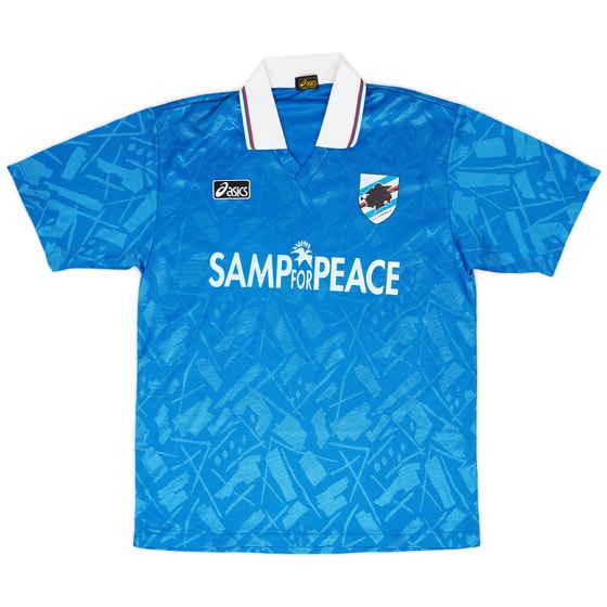 1995-96 Sampdoria Asics Training Shirt - 8/10 - (L)
