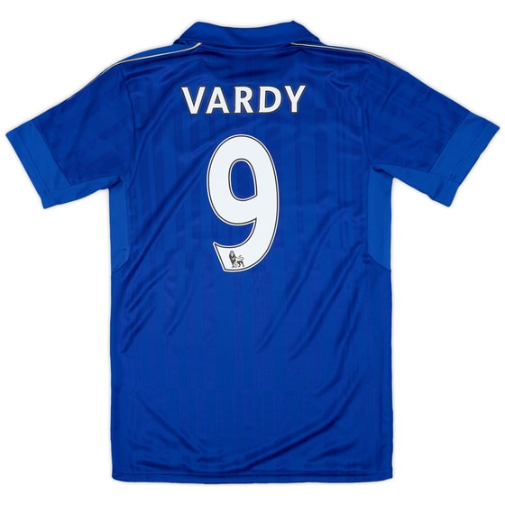 2016-17 Leicester Home Shirt Vardy #9 - 8/10 - (S)