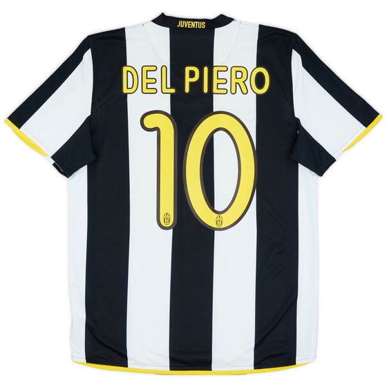 2008-09 Juventus Home Shirt Del Piero #10 - 8/10 - (M)
