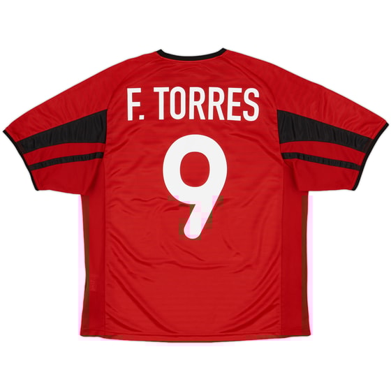 2001-02 Atletico Madrid Away Shirt F.Torres #9 - 8/10 - (M)