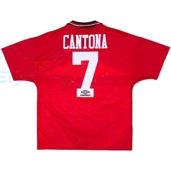 1994-96 Manchester United Home Shirt Cantona #7 - 8/10 - (M)