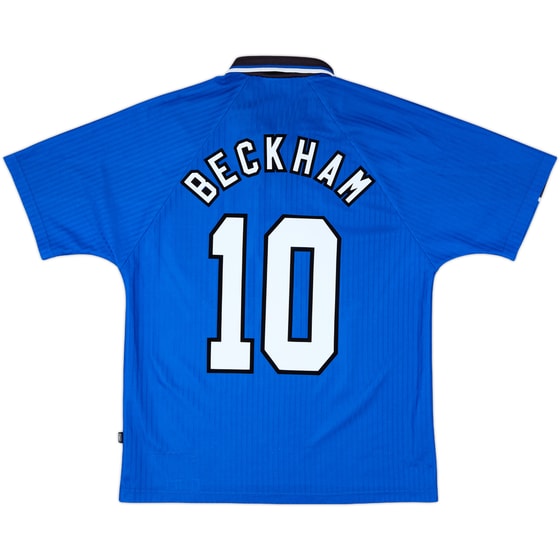 1996-98 Manchester United Third Shirt Beckham #10 - 9/10 - (M)