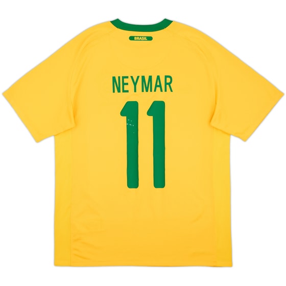 2010-11 Brazil Home Shirt Neymar #11 - 7/10 - (M)