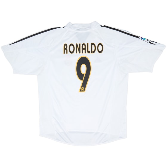 2004-05 Real Madrid Home Shirt Ronaldo #9 - 7/10 - (L)