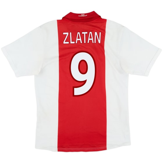 2001-02 Ajax Home Shirt Zlatan #9 - 8/10 - (M)
