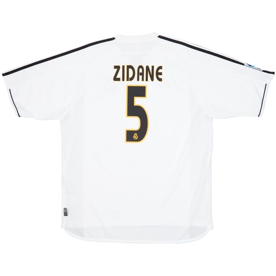 2003-04 Real Madrid Home Shirt Zidane #5 - 10/10 - (XL)