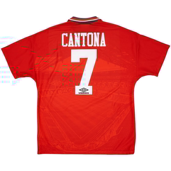 1994-96 Manchester United Home Shirt Cantona #7 - 7/10 - (L)